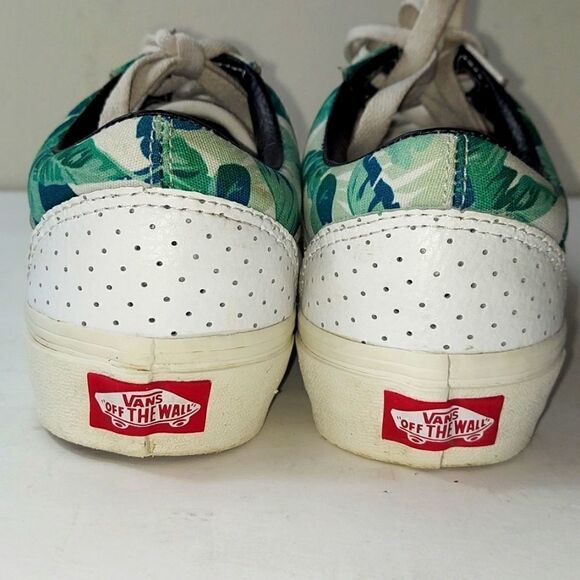 Vans Custom Palm Leaves Low Top Sneakers Sz 4.5 - Picture 5 of 9